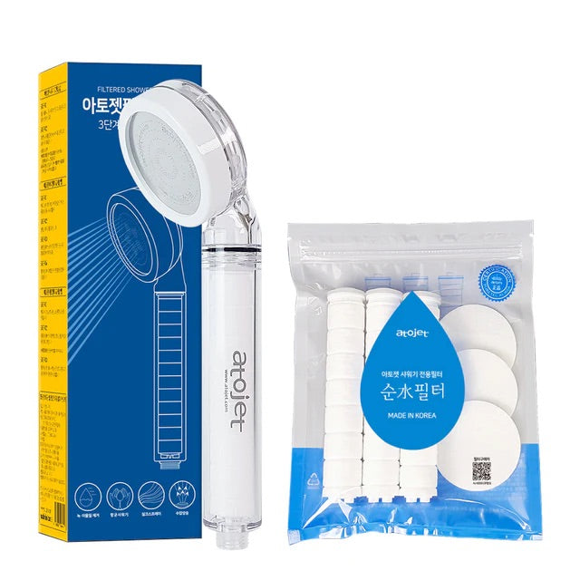 ATOJET 家用蓮蓬頭 + 家用蓮蓬頭濾芯 Set裝 (AJ-8200+AJ-8200F) - 韓國製造 | 香港行貨