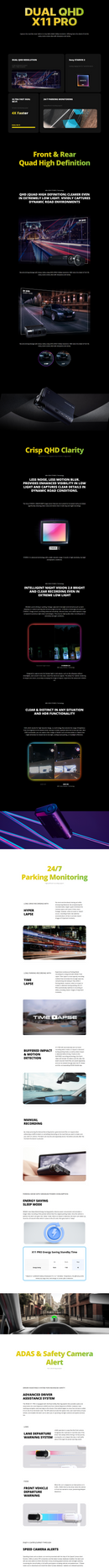 IROAD X11 PRO 前後鏡高清行車記錄儀