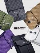 NEO EDC Compact Pouch | 磁吸隨身包 | 輕便多功能斜孭袋 護照 手機 卡片收納 | 單手操控 | 磁能開關 | 數碼用品收納袋 | 手機掛繩 | 隨身斜孭袋