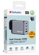 Verbatim 4端口240W GaN插牆式充電器 (GNC-240U) 32211
