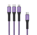 Elementz N4C 3合1充電線 傳輸線 快速充電線 60W