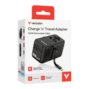 Verbatim Charge ‘n’ Travel Adapter 100W with cable