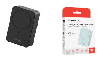 Verbatim Charge 'n' Go Power Bank Magnetic Wireless 20000mAh Basic