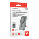 Verbatim Charge 'n' Go 10000mAh 2C + LED螢幕 流動充電池 - 3C