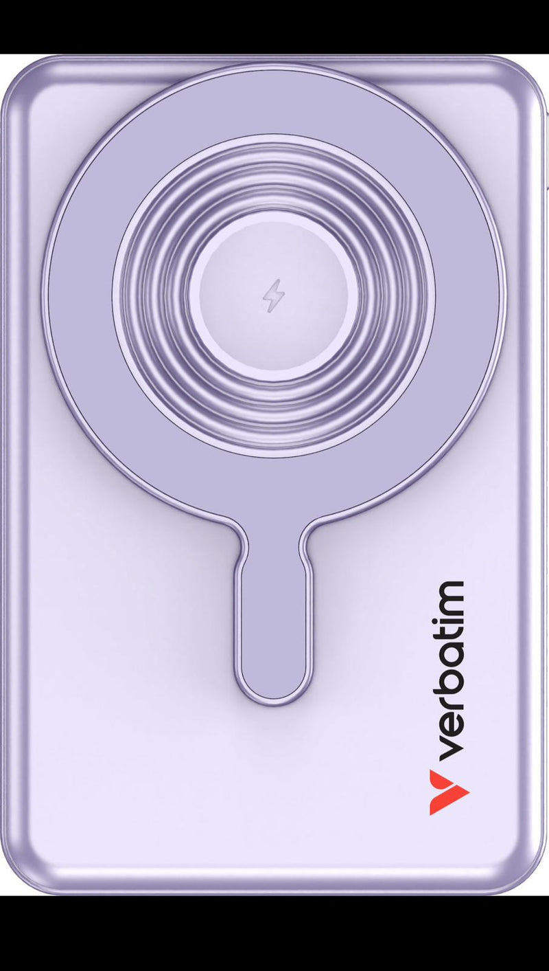 Verbatim Verbatim 5合1 Charge 'n' Go 10000mAh 磁吸無線流動充電池 - 3C (32280黑)(32281紫)