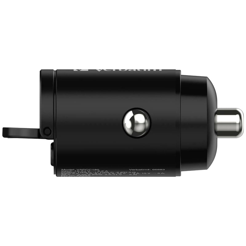 Verbatim Dual Type C PD 3.0 45W  Mini Car Charger Black (66883)