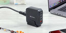 Verbatim 4端口150W PD & QC 3.0 GaN充電器 66910 (附AC電源線+直立底座)