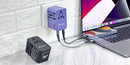Verbatim 5 端口 75W PD 3.0 & QC 3.0 GaN 通用旅行轉插
