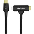 Verbatim USB-C & Lightning 2合1充電傳輸線 (120cm) 66974