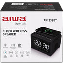 愛華 | AW-238BT | TYPE C 充電 | 15W 無線充電 | 藍牙音箱 | FM 收音機 | 雙鬧鐘 | 特大LED顯示 | TF卡 | USB | AUX Line-in