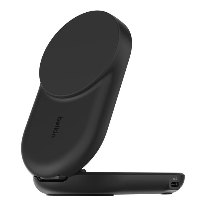 Belkin UltraCharge Qi2 2合1 可折疊磁吸充電器 25W WIZ039my