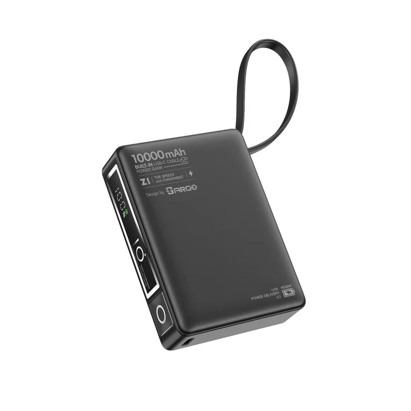 ARGO Z1 30W 自帶線快充POWER BANK 行動充電器