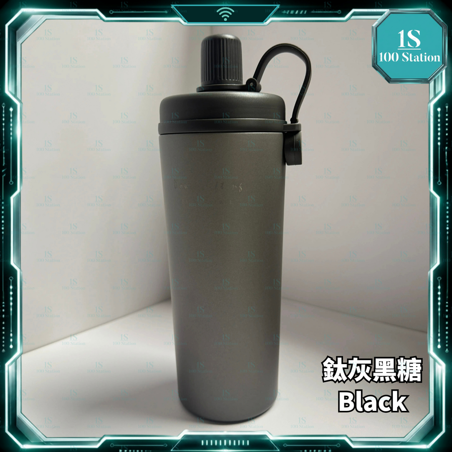 鈦酷力杯 冰霸杯 Ti COOLID CUP 鈦灰 (磨砂) 純鈦內膽 800ml 台灣 瑞可 Ricocafe 保溫 保冰杯 減塑 環保水杯 走塑 飲品 食物 真空結構 保溫杯 不殘味