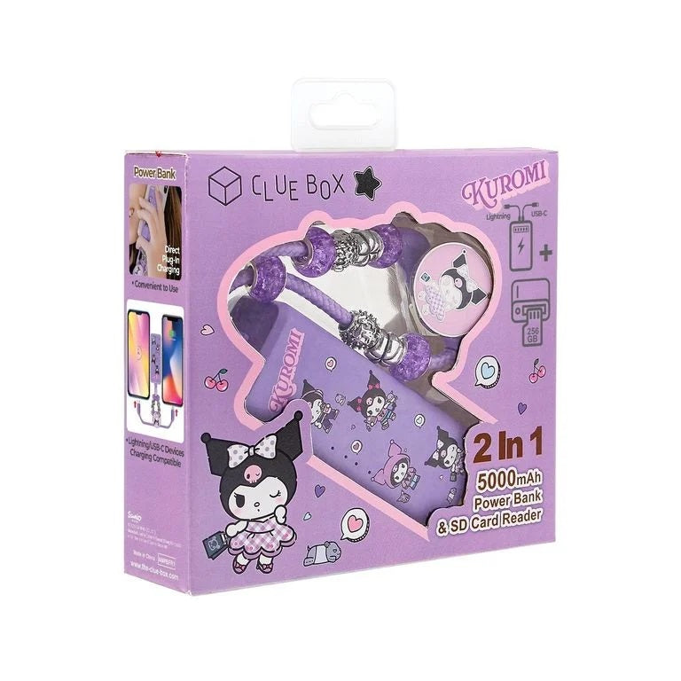 Clue Box x Sanrio Characters CB-PBL3-CR 2-In-1 5000mAh 充電器 + SD讀卡器