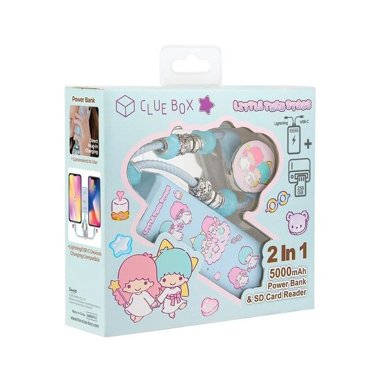 Clue Box x Sanrio Characters CB-PBL3-CR 2-In-1 5000mAh 充電器 + SD讀卡器