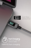 EGO Wiry Max 60W CLRT 即時速度顯示 Type C to Lightning充電線