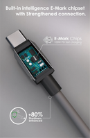 EGO Wiry Max2 100W CCRT2 Type-C to C 即時速度顯示充電線