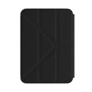 MAGEASY - Apple IPAD Mini 6 | Ipad mini 7 | A17 Pro | 保護套 | 黑色 | Facet | 全方位支架 | 透明磨砂背蓋 | 保護套 | 防撞殼 | 摺疊式
