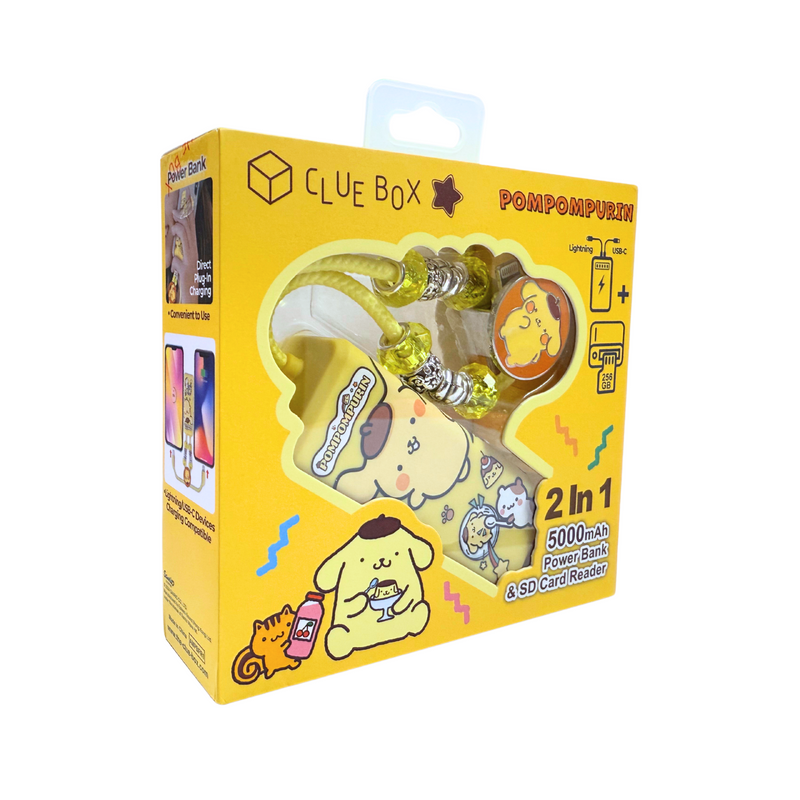 Clue Box x Sanrio Characters CB-PBL3-CR 2-In-1 5000mAh 充電器 + SD讀卡器