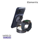 Elementz | 3合1 Mag Qi Sola18 25w | 可折疊磁吸充電座 | FC-S18