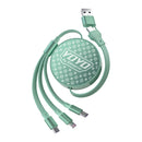 Elementz 3in1 Type-C 100W 快速充電伸縮線(NYO)
