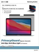 CAPDASE | Apple Macbook | 可拆卸 磁石防窺 + 防藍光 + 防眩光 屏幕保護貼 | 防偷窺 MacBook 磁性框架 超窄可視角度 | 香港行貨