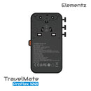 旅行轉插 | TravelMate ProFlex | PT-W100H | 100V-250V 100W 雙 AC 全球旅行轉換插座 轉換插頭 國際轉插 旅行充電 | Travel Adapter