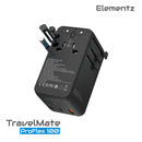 旅行轉插 | TravelMate ProFlex | PT-W100H | 100V-250V 100W 雙 AC 全球旅行轉換插座 轉換插頭 國際轉插 旅行充電 | Travel Adapter