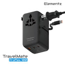 旅行轉插 | TravelMate ProFlex | PT-W100H | 100V-250V 100W 雙 AC 全球旅行轉換插座 轉換插頭 國際轉插 旅行充電 | Travel Adapter