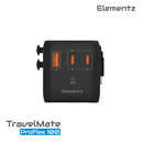 旅行轉插 | TravelMate ProFlex | PT-W100H | 100V-250V 100W 雙 AC 全球旅行轉換插座 轉換插頭 國際轉插 旅行充電 | Travel Adapter