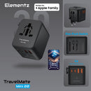Elementz TravelMate Mini 20W Travel Adapter (PT-W20M) 旅行轉換插頭