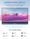 ARZOPA | A1 Gamut | 15.6” 全高清 FHD 1080P 便攜式顯示器 | 香港行貨