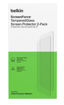 Belkin ScreenForce™ Tempered GLASS iPhone 15 系列 鋼化玻璃螢幕保護貼 2張套裝 附有對齊托架神器