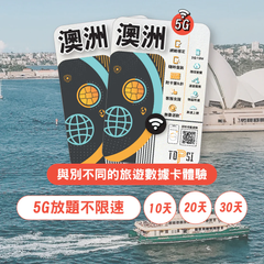 TOPSI 澳洲 放題不限速 數據卡