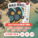 TOPSI 東南亞 6 國 放題不限速 數據卡