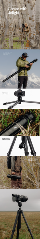 Peak Design Pro LITE Tripod 黑色 碳纖 三腳架 PT-L-BK-1 附球形雲台