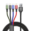 XPower 4合1鋁合金高速充電尼龍線 XP-4X1