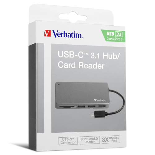 Verbatim USB-C™ 3.1讀卡器 (65679)