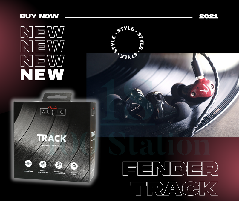 Fender 剛剛公佈了系列的新成員 「TRACK」，這款定位為入門級圈鐵耳機，備有 Black、Burgundy Red 2 色選擇，外形比之前更加輕巧，任何人都可以簡易佩帶，隨時享受個人音樂空間 🎶 每代 Fender 耳機用的單元都是特別度身訂造的，今代就為 TRACK 訂制了參考 HDD 動圈單元而製成的 9.4mm 全頻動圈，單元震膜以液態矽膠製成。 液態矽膠擁有如金屬般的剛性而輕巧，單元的高磁通量密度則令其更易驅動，頻率響應亦更寬闊。為配合新的動鐵單元，分頻設計及調音亦作重新安排，產生的音頻及聲波傳遞比同類單元更直接，高音更通透而且分析力更為出色。