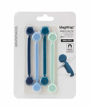 Bluelounge Cable MagWrap 磁力整線器 可以包裹您的電線、點擊您的冰箱、將您的車鑰匙固定在您的門上……以及一百萬種其他用途。MagWrap 磁鐵封裝在耐用的矽膠中，有助於防止碎屑、裂縫和划痕。快速、堅固、易於使用、可重複使用的磁性電纜纏繞解決方案。MagWrap 採用優質矽膠和釹磁鐵製成，觸感柔軟且經久耐用。