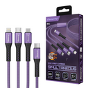Elementz N3C 3合1 Type C 60W 充電傳輸線