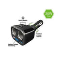Capdase PowerDrive BM30 QC3.0 USB/Socket Car Charger - Black CA00-PD01