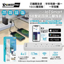 XPOWER Pro PS4 IoT 4USB 智能四頭三腳拖板 (BS1363) (白色)