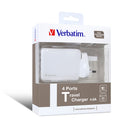 Verbatim 4 Ports 旅行充電器