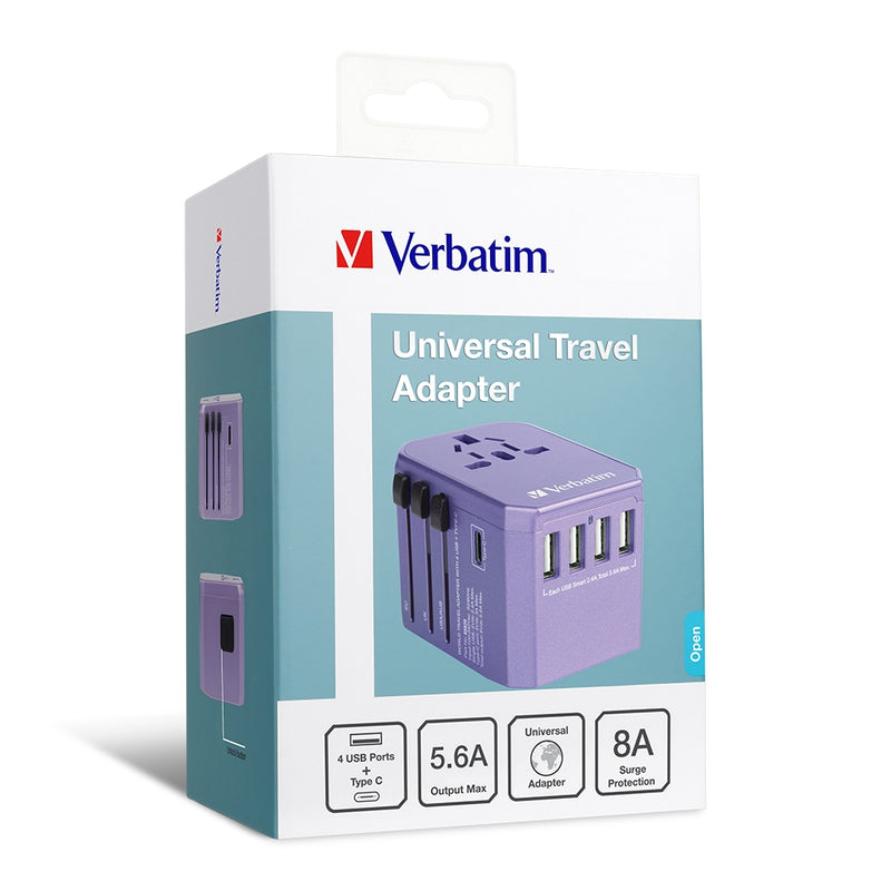 Verbatim 5 Ports 旅行充電器 (3色)