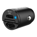 Verbatim 2 Port 30W Type C PD & QC 3.0 迷你汽車充電器 / 66524