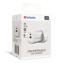 Verbatim 2 Port 33W PD & QC 3.0 GaN USB 充電器 66791