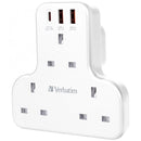 Verbatim 威寶 PD & QC 3.0 快充 3位 T型 插座 6 Port AC插 USB-A Type-C