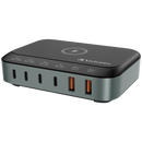 Verbatim 無線充電和 6 端口 100W GaN 充電器 66853