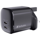 Verbatim 2 Port 67W PD 3.0 GaN 充電器 (66882)